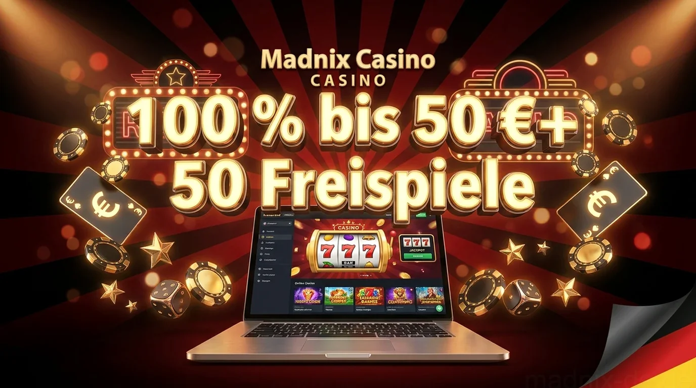 100 % bis 50 €+ 50 Freispiele